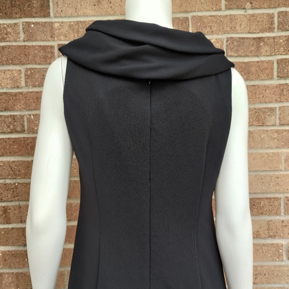 Adrienne Vittadini Black Dress Sz M - Picture 6 of 8